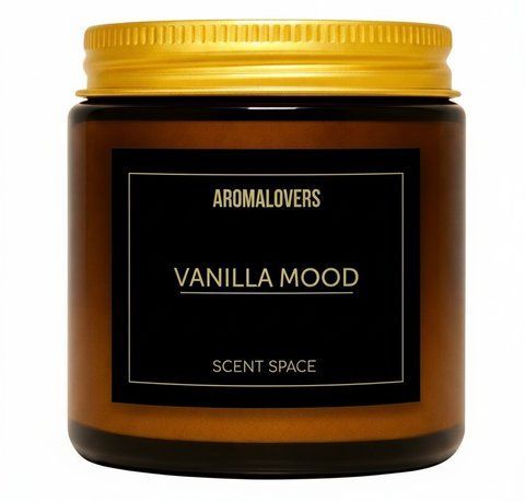 Ароматическая соевая свеча AMBER VANILLA MOOD 120мл 2600000006 фото