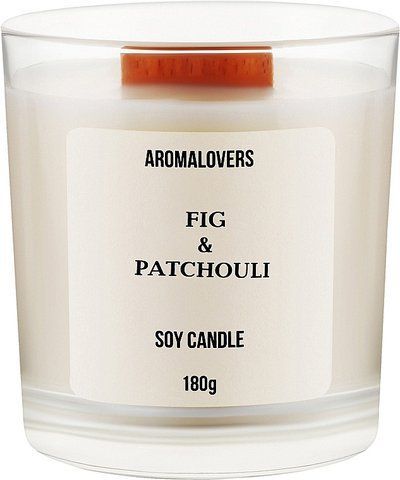 Ароматична соєва свічка AROMALOVERS Fig & Patchouli 180г ARL2300000024 фото