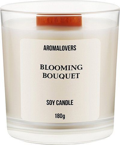 Ароматична соєва свічка AROMALOVERS Blooming Bouquet 180г ARL2300000024 фото