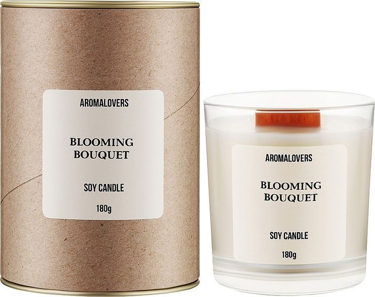 Ароматична соєва свічка AROMALOVERS Blooming Bouquet 180г ARL2300000024 фото
