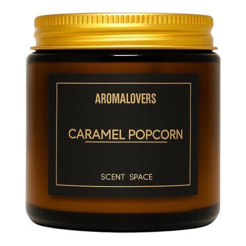 Ароматическая соевая свеча AMBER CARAMEL POPCORN 120мл 2500000001 фото