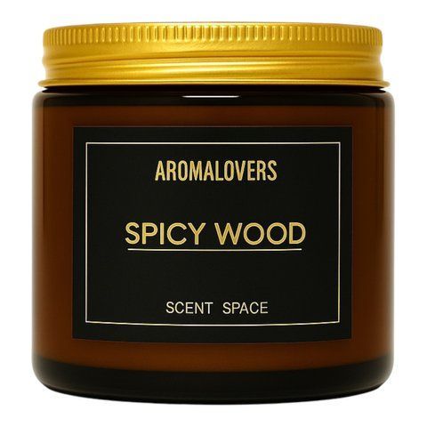 Ароматична соєва свічка AMBER SPICY WOOD 250мл 2500000006 фото