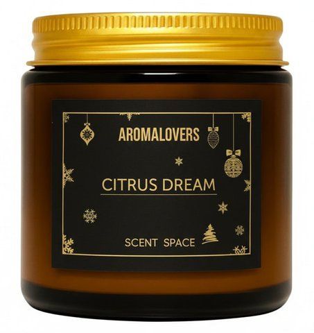 Ароматическая соевая свеча AMBER CITRUS DREAM 120мл 2500000007 фото