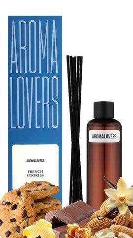 Наповнювач для аромадифузору Aromalovers FRENCH COOKIES 100 мл + палички ARL2100000024 фото