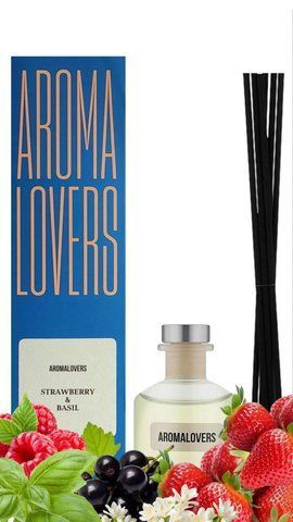 Аромадифузор Aromalovers STRAWBERRY & BASIL 50мл 2176808936 фото