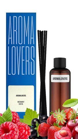 Наповнювач для аромадифузору Aromalovers BERRY MIX 100 мл + палички ARL2100000027 фото