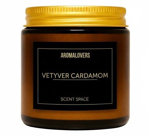 Ароматическая соевая свеча AMBER VETYVER CARDAMOM 120мл 2600000010 фото