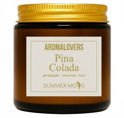 Ароматическая соевая свеча AMBER Pina Colada 120мл 2400000103 фото