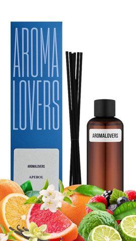 Наполнитель для аромадифузора Aromalovers APEROL 100 мл + палочки ARL2400000110 фото