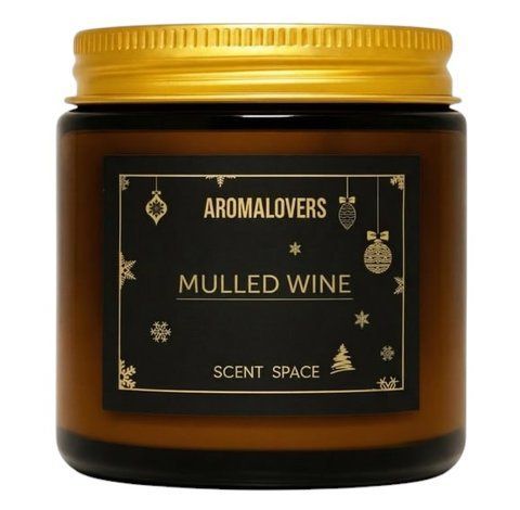 Ароматическая соевая свеча AMBER MULLED WINE 120мл 2600000014 фото